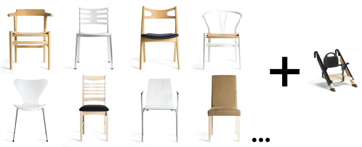 different chairs & handysitt